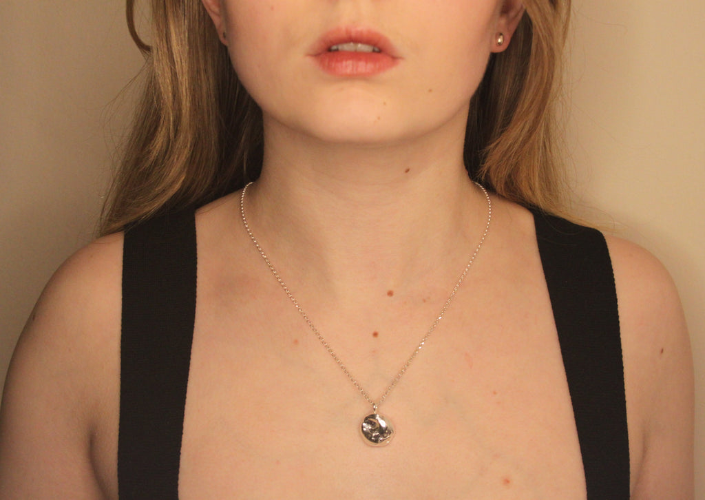 Silver Baroque Pearl Pendant (Design 1)