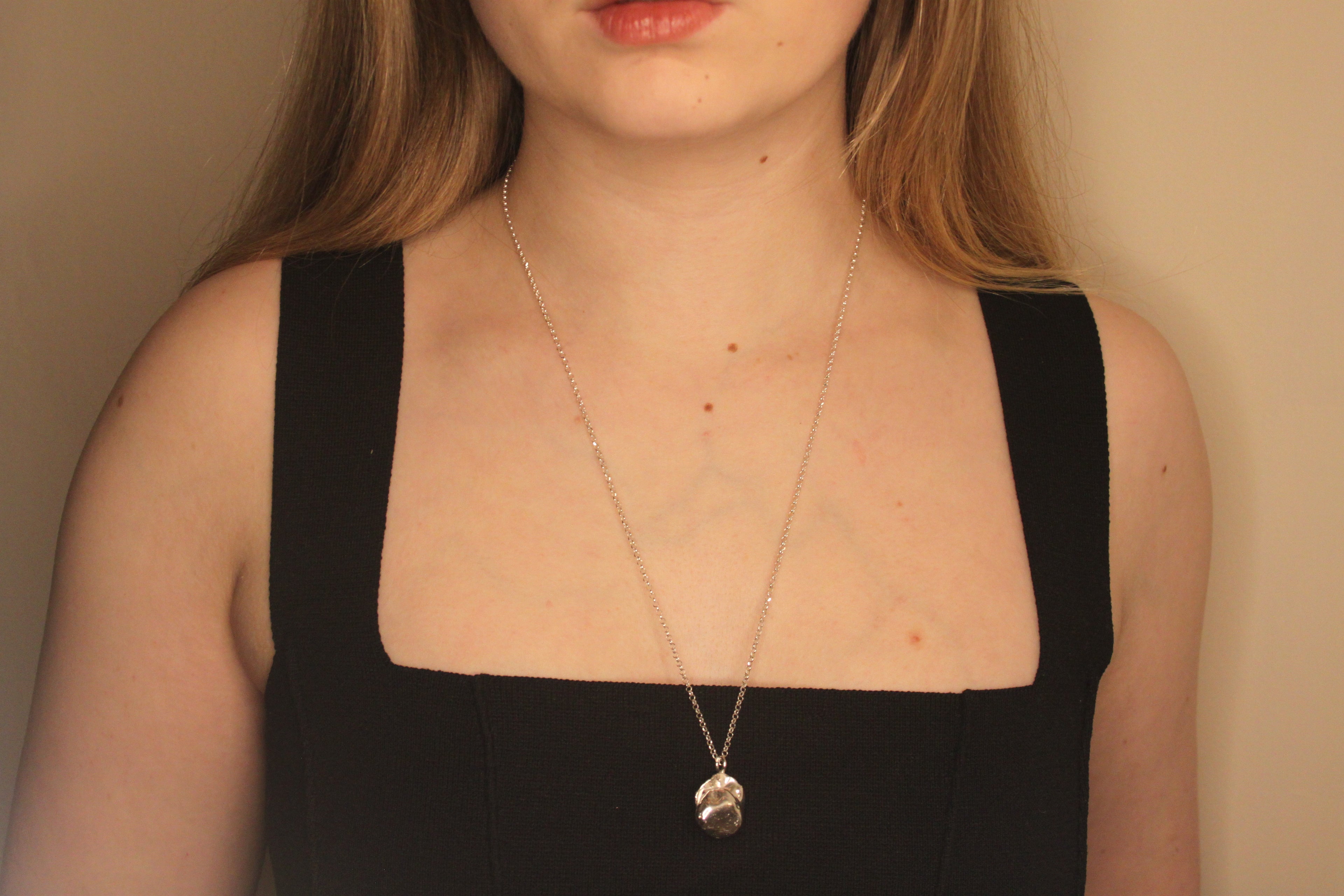 Silver Baroque Pearl Pendant (Design 2)