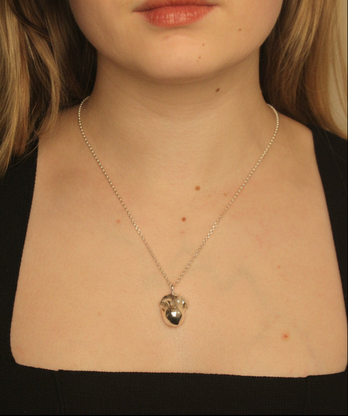Silver Baroque Pearl Pendant (Design 3)