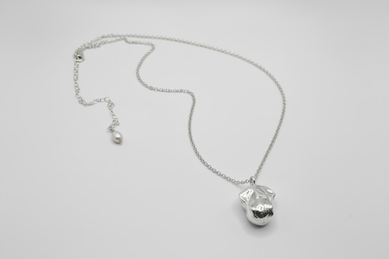 Silver Baroque Pearl Pendant (Design 3)